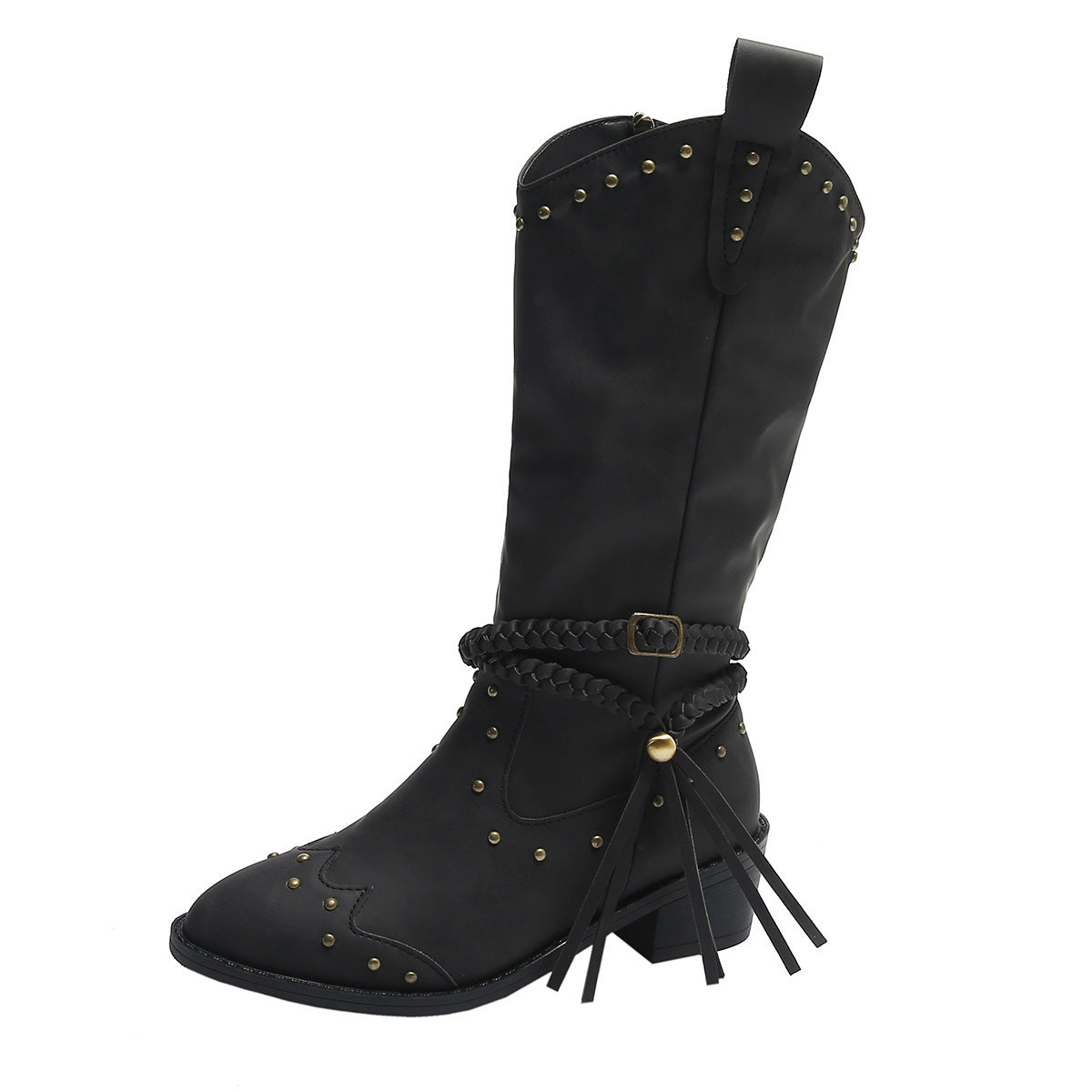 Retro Tassel Boots