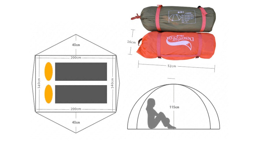 Outdoor camping protection tent