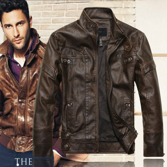 Faux Leather Biker Jacket