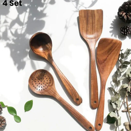 Wooden Spatula Cookware Set