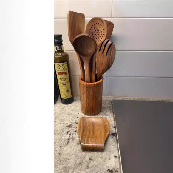 Wooden Spatula Cookware Set