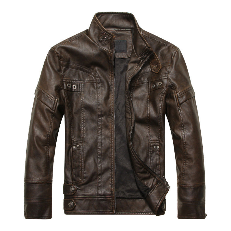 Faux Leather Biker Jacket