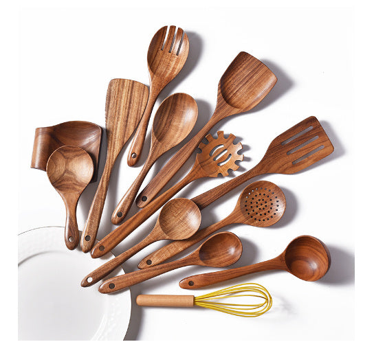 Wooden Spatula Cookware Set