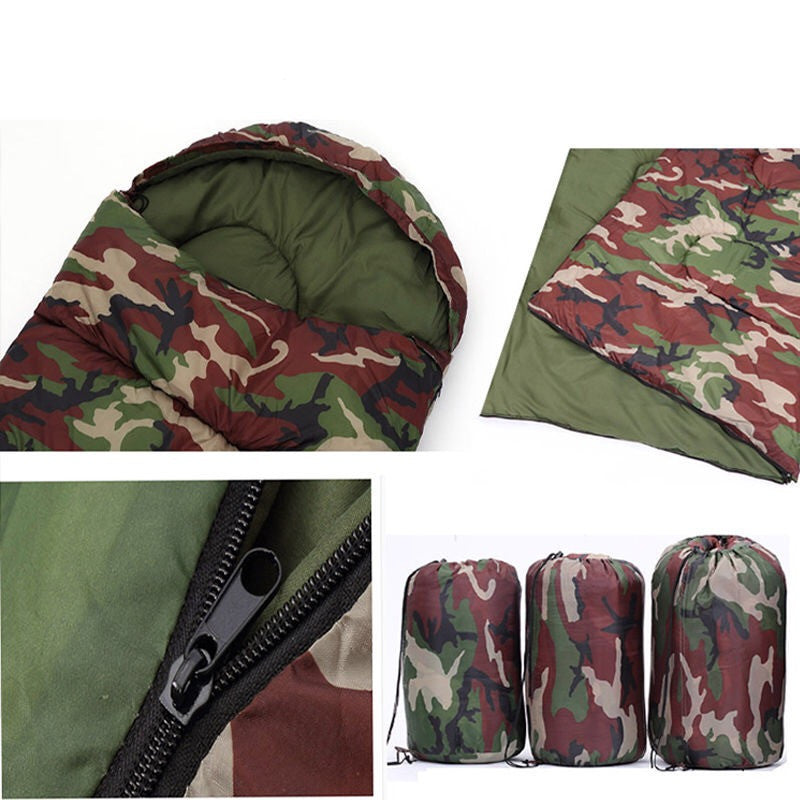 Camping camouflage sleeping bag