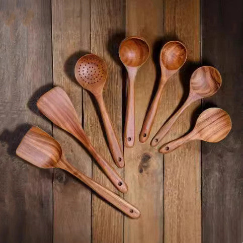 Wooden Spatula Cookware Set