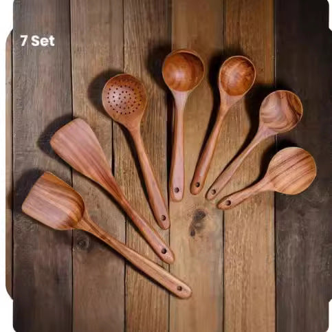 Wooden Spatula Cookware Set