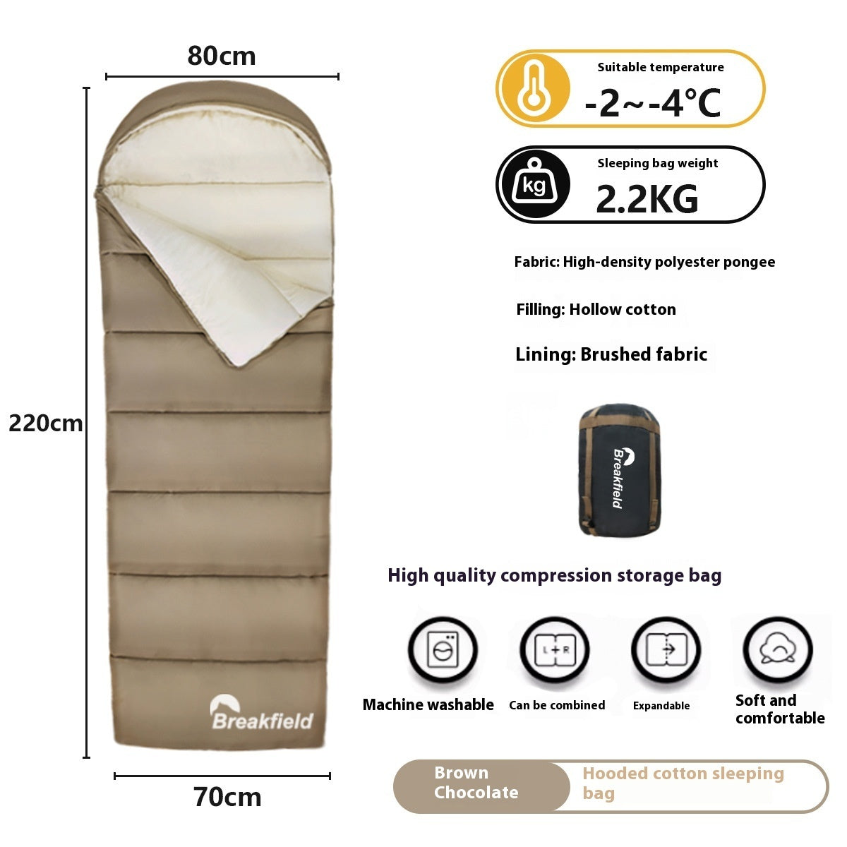 Outdoor Camping Thickened Sleeping Bag